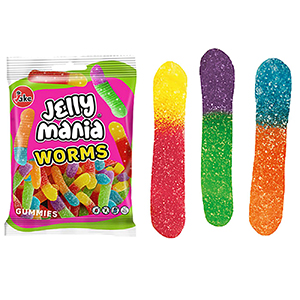 24-185 JELLY JAKE SOUR WORMS χονδρική, Confectionery χονδρική