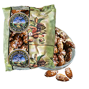 24-53 CARAMELED ALMONDS+SESAME 100g χονδρική, Confectionery χονδρική