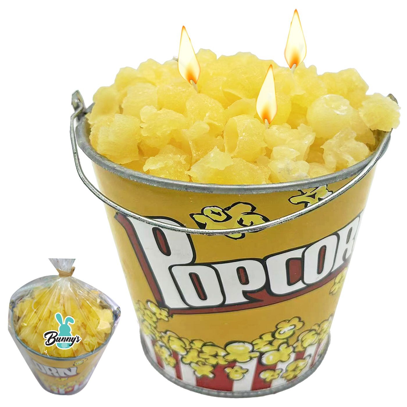 Κερί pop Corn 15x14cm 73-2136