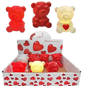 12-2023 Polygonal bear with light χονδρική, Valentine Items χονδρική