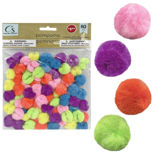 19-384 Pompon Set=80pcs. χονδρική, School Items χονδρική