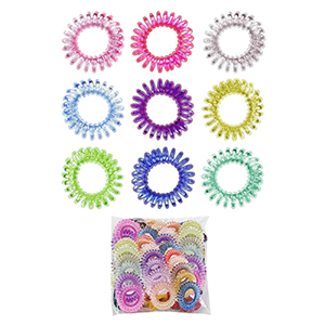 20-1357 SPIRAL IRIDISON COLORED HAIR SNAP χονδρική, Accessories χονδρική