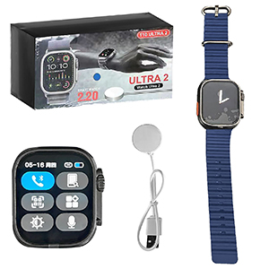 20-1360 BLUE STRAP SMARTWATCH WITH BUTTON χονδρική, Gifts χονδρική