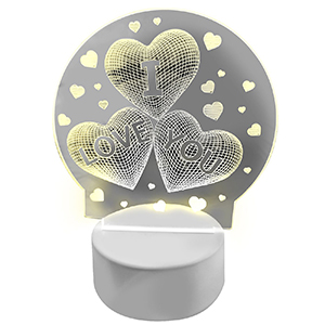 22-3062 Transparent love sign with light χονδρική, Gifts χονδρική