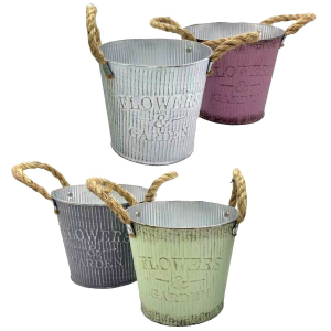 22-3064 Flower & Garden metal flowerpot χονδρική, Easter Items χονδρική