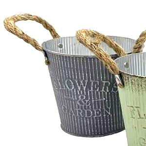 22-3064 Flower & Garden metal flowerpot χονδρική, Easter Items χονδρική