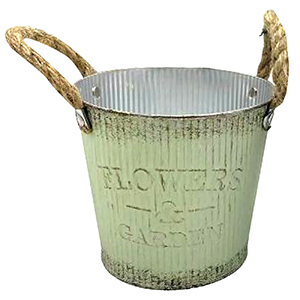 22-3064 Flower & Garden metal flowerpot χονδρική, Easter Items χονδρική