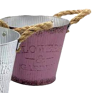 22-3064 Flower & Garden metal flowerpot χονδρική, Easter Items χονδρική