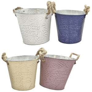 22-3065 Metal flowerpot with branches χονδρική, Easter Items χονδρική