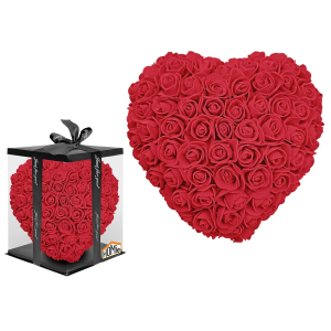 22-3074 Heart of artificial roses 23cm χονδρική, Valentine Items χονδρική