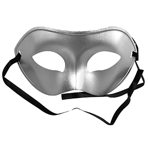 3-2113 BONE MASK SILVER-BLACK MAT χονδρική, Carnival Items χονδρική