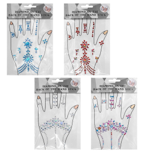 3-2466 Gems stickers for the hand χονδρική, Carnival Items χονδρική