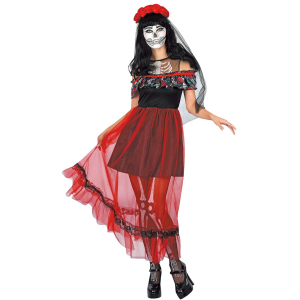 3-2511 Women's Day of the Dead costume χονδρική, Carnival Items χονδρική