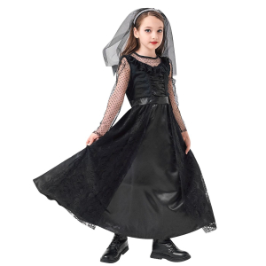 3-2519 Children's costume girl in black χονδρική, Carnival Items χονδρική