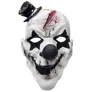 3-2527 Scary clown mask black and white χονδρική, Carnival Items χονδρική