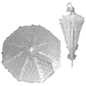 3-2535 Chinese umbrella with lace & ruffles χονδρική, Carnival Items χονδρική