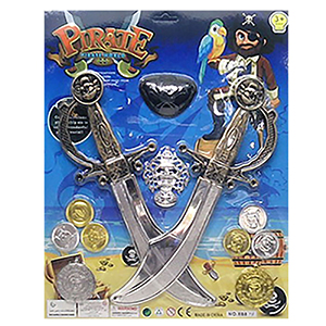 3-2552 Pirate set 12pcs χονδρική, Carnival Items χονδρική