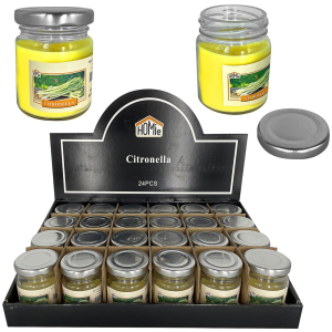 37-479 Citronella candle in a jar with a lid χονδρική, Summer Items χονδρική