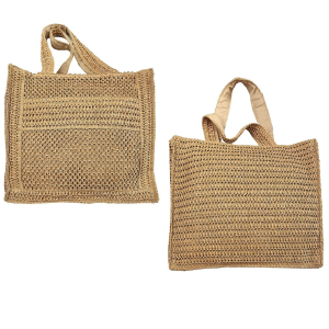 42-3112 Squared woven paper bag χονδρική, Summer Items χονδρική