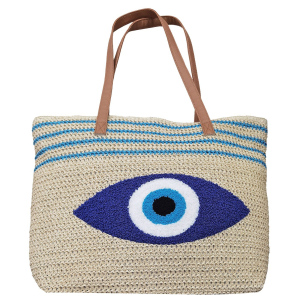 42-3116 Off-white woven paper bag with eyelet χονδρική, Summer Items χονδρική