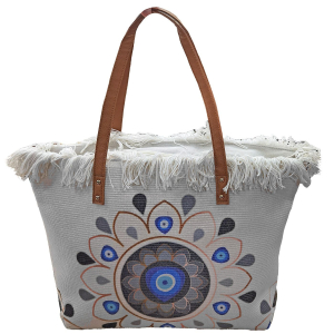 42-3122 Cotton beach bag with eyelet χονδρική, Summer Items χονδρική