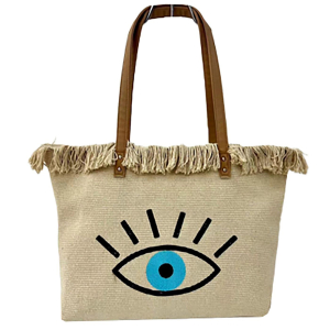 42-3124 Cotton eye beach bag χονδρική, Summer Items χονδρική