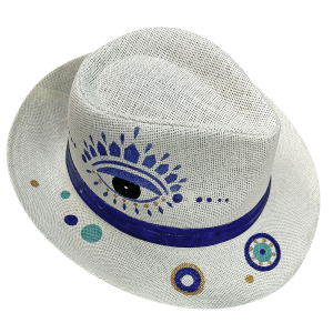 42-3211 Straw hat Blue eyes χονδρική, Summer Items χονδρική