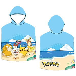 42-3223 Pokemon microfiber poncho beach towel χονδρική, Summer Items χονδρική