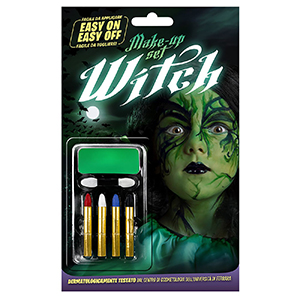 5-154 Witch paint set with makeup & 4 pencils χονδρική, Carnival Items χονδρική