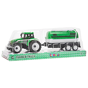 70-2318 PULL BACK TRACTOR WITH TRAILER χονδρική, Toys χονδρική