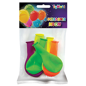 71-3547 Set of 6 neon balloons 26cm χονδρική, Toys χονδρική