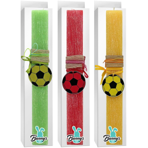 73-2196 Candle with decorative soccer ball χονδρική, Easter Items χονδρική