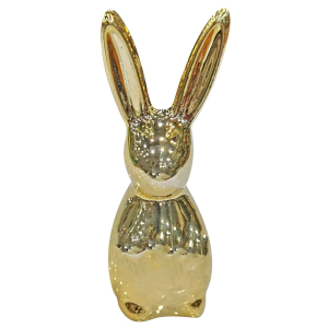 73-2210 Ceramic gold rabbit χονδρική, Easter Items χονδρική