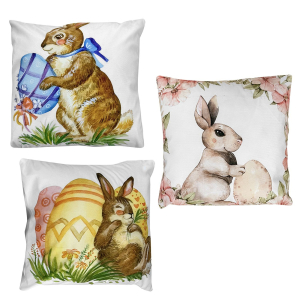 73-2220 Pillow filled with Rabbit with egg χονδρική, Easter Items χονδρική