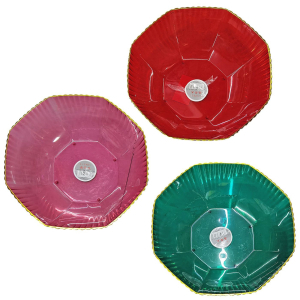 80-2141 Colored octagonal plastic platter χονδρική, Houseware Items χονδρική