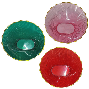 80-2142 Colored round plastic platter χονδρική, Houseware Items χονδρική