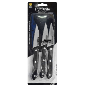 80-2149 Sharp knives with black handle Set=3pcs. χονδρική, Houseware Items χονδρική