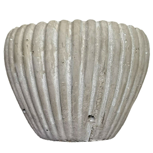 81-1116 Ceramic conical planter with stripes χονδρική, Easter Items χονδρική