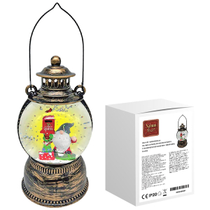 93-3516 Snowball lantern with light & spinning snow χονδρική, Christmas Items χονδρική