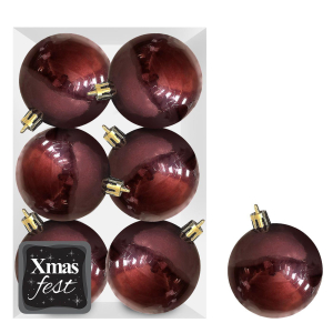 93-3542 Bordeaux pearl balls pack=6pcs φ8 χονδρική, Christmas Items χονδρική