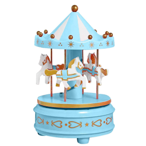 93-3587 Winding carousel light blue χονδρική, Christmas Items χονδρική