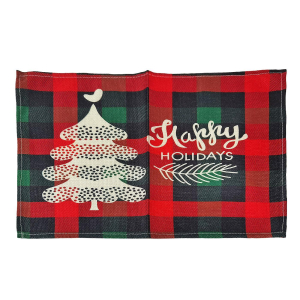 93-3625 Checkered fabric placemats χονδρική, Christmas Items χονδρική