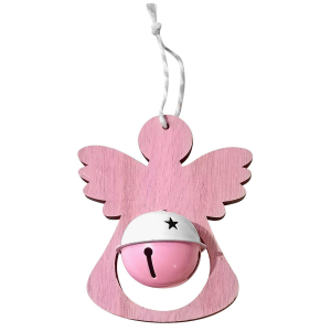 93-3643 Little pink angel with bell χονδρική, Christmas Items χονδρική