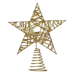 93-3752 Top metallic spiral star gold χονδρική, Christmas Items χονδρική