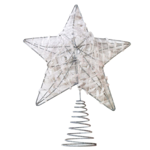 93-3770 Tree top star white metallic χονδρική, Christmas Items χονδρική