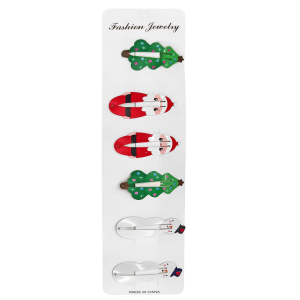 93-3777 xmas hair clips set=6 pcs χονδρική, Christmas Items χονδρική