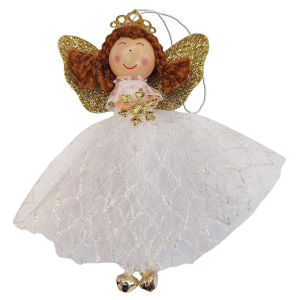 93-3789 Embellished angel lace dress white χονδρική, Christmas Items χονδρική