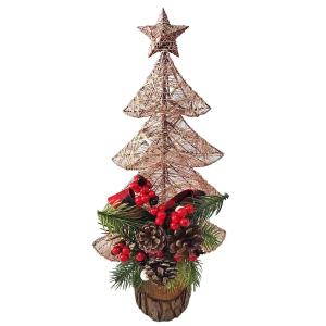 93-3814 Tree with wooden base and star χονδρική, Christmas Items χονδρική