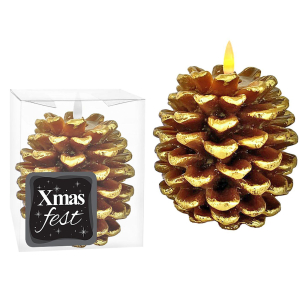 93-3827 Pine cone candle χονδρική, Christmas Items χονδρική